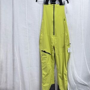 Obermeyer women’s size 8 highlands shell ski bib color: energetic